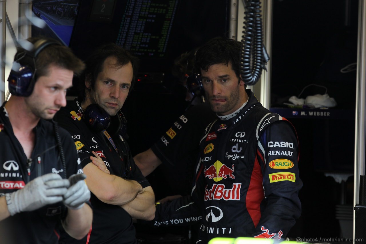 GP ABU DHABI, Prove Libere 2: Mark Webber (AUS) Red Bull Racing RB8