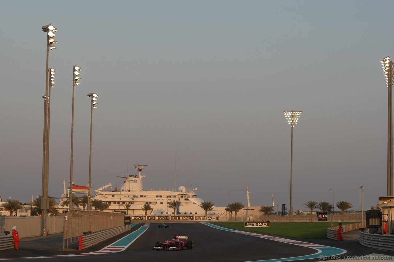 GP ABU DHABI, Prove Libere 2: Fernando Alonso (ESP) Ferrari F2012