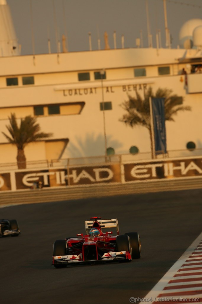 GP ABU DHABI, Prove Libere 2: Fernando Alonso (ESP) Ferrari F2012