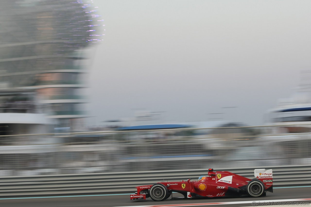 GP ABU DHABI, Prove Libere 2: Fernando Alonso (ESP) Ferrari F2012