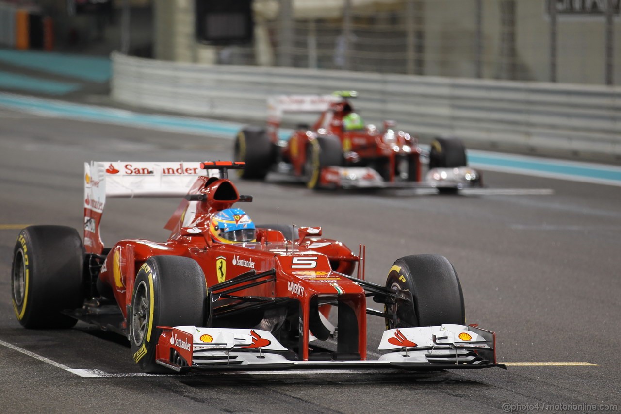 GP ABU DHABI, Prove Libere 2: Fernando Alonso (ESP) Ferrari F2012