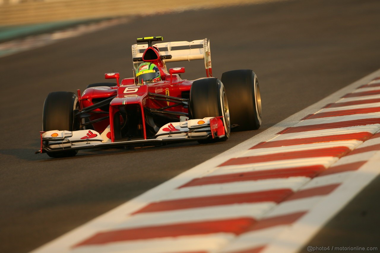 GP ABU DHABI, Prove Libere 2: Felipe Massa (BRA) Ferrari F2012