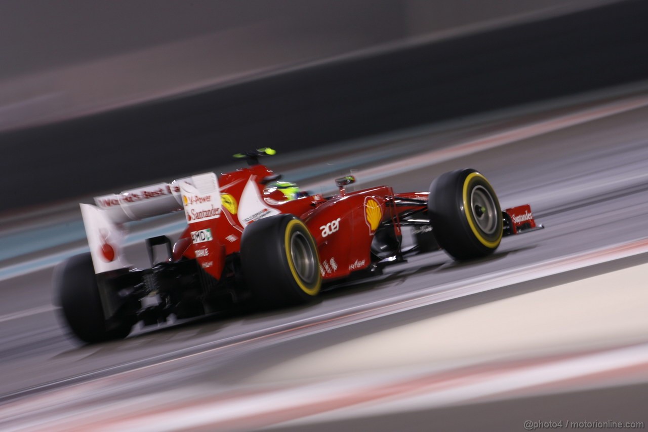 GP ABU DHABI, Prove Libere 2: Felipe Massa (BRA) Ferrari F2012