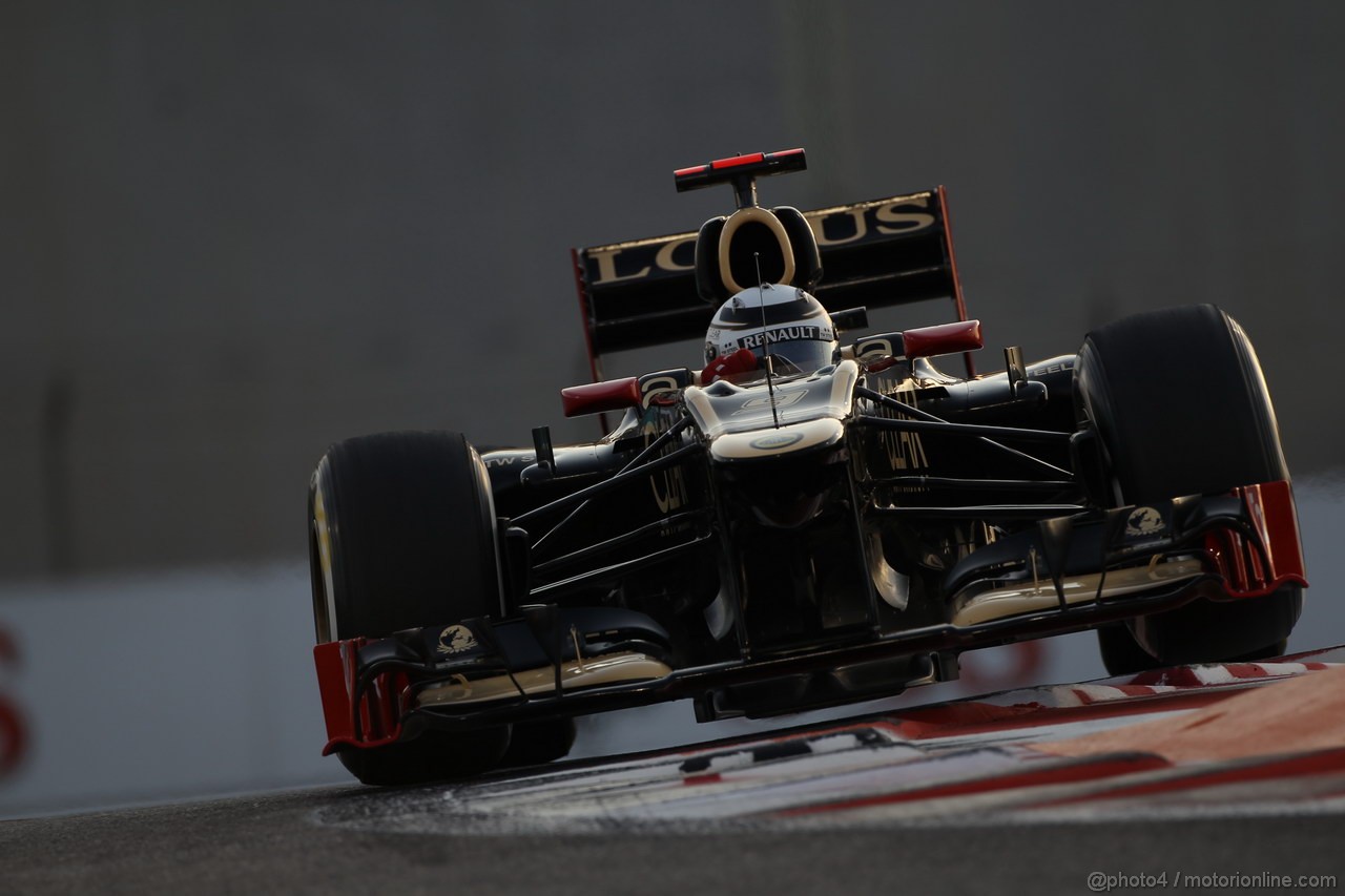 GP ABU DHABI, Prove Libere 2: Kimi Raikkonen (FIN) Lotus F1 Team E20