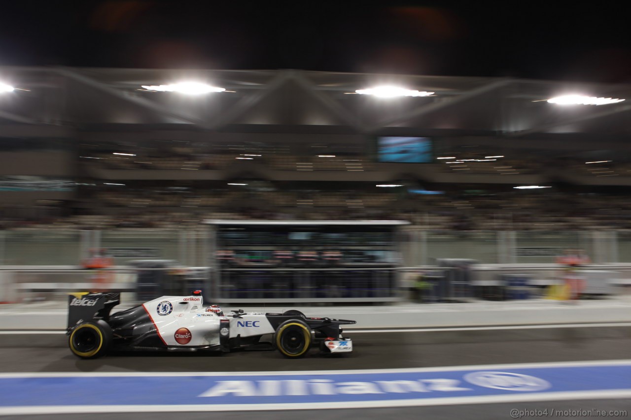 GP ABU DHABI, Prove Libere 2: Kamui Kobayashi (JAP) Sauber F1 Team C31
