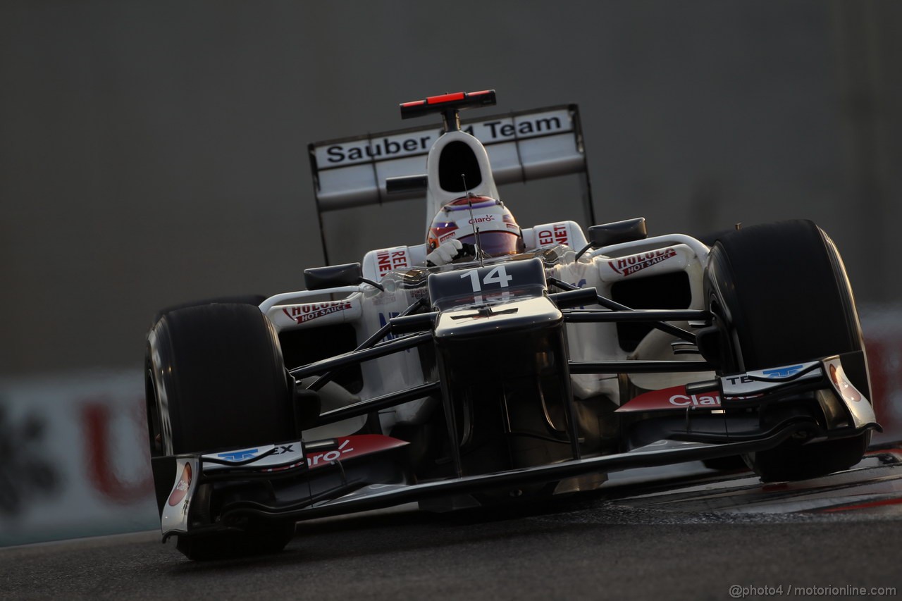 GP ABU DHABI, Prove Libere 2: Kamui Kobayashi (JAP) Sauber F1 Team C31