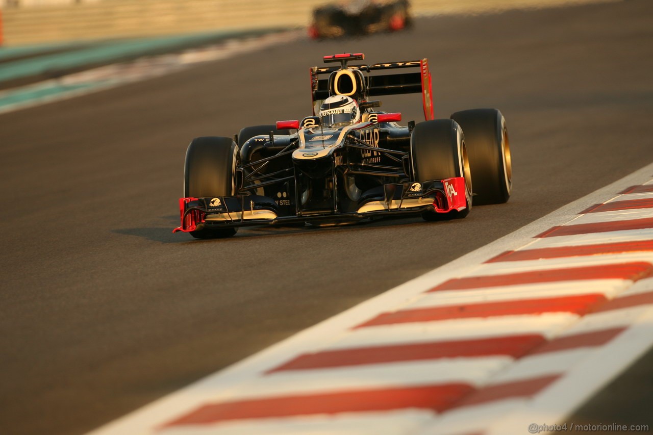 GP ABU DHABI, Prove Libere 2: Kimi Raikkonen (FIN) Lotus F1 Team E20
