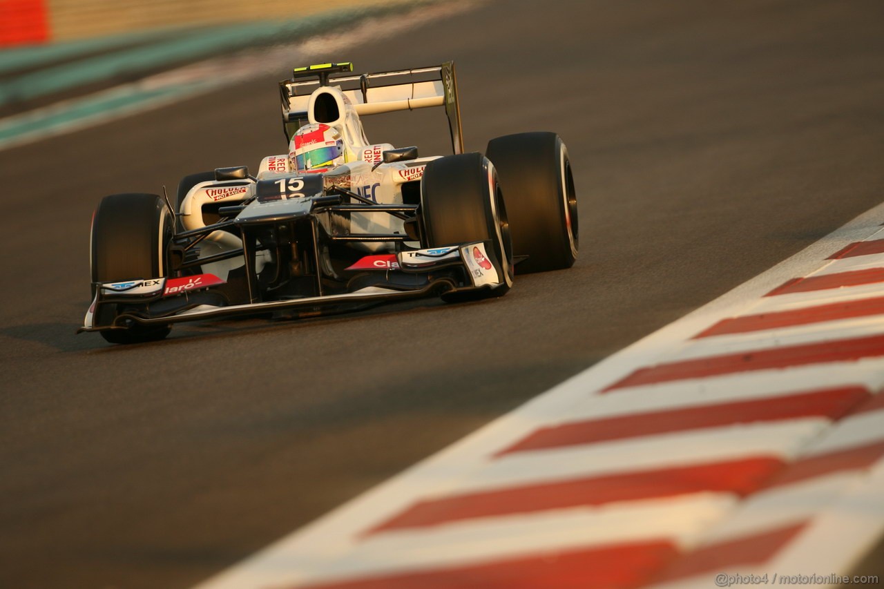 GP ABU DHABI, Prove Libere 2: Sergio Prez (MEX) Sauber F1 Team C31
