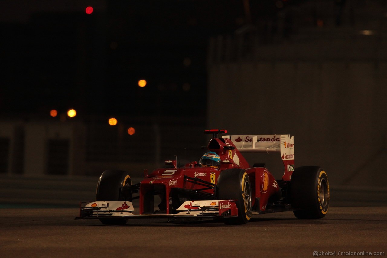 GP ABU DHABI, Prove Libere 2: Fernando Alonso (ESP) Ferrari F2012