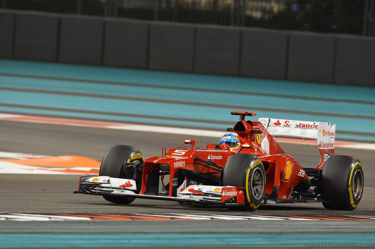 GP ABU DHABI, Prove Libere 2: Fernando Alonso (ESP) Ferrari F2012