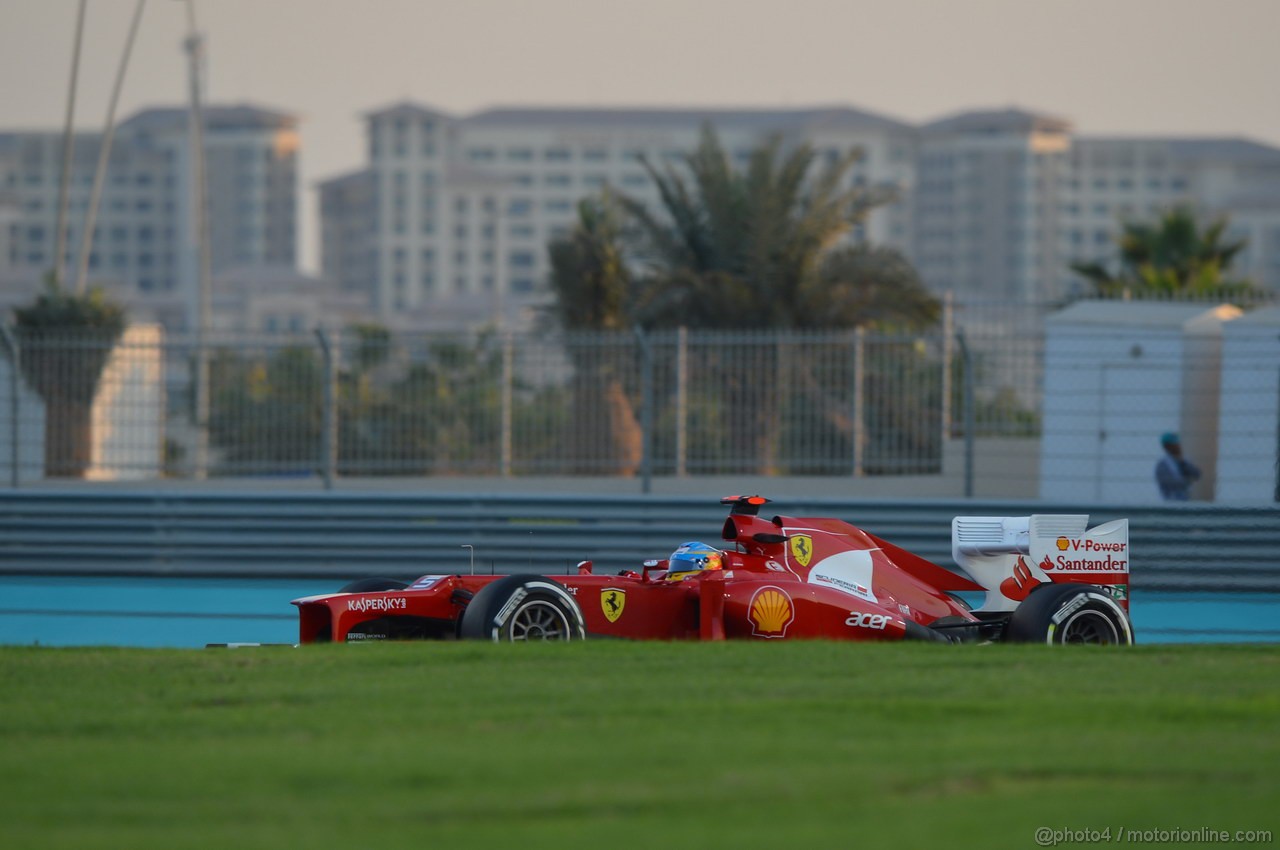 GP ABU DHABI, Prove Libere 2: Fernando Alonso (ESP) Ferrari F2012