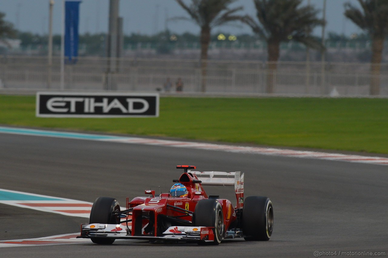 GP ABU DHABI, Prove Libere 2: Fernando Alonso (ESP) Ferrari F2012