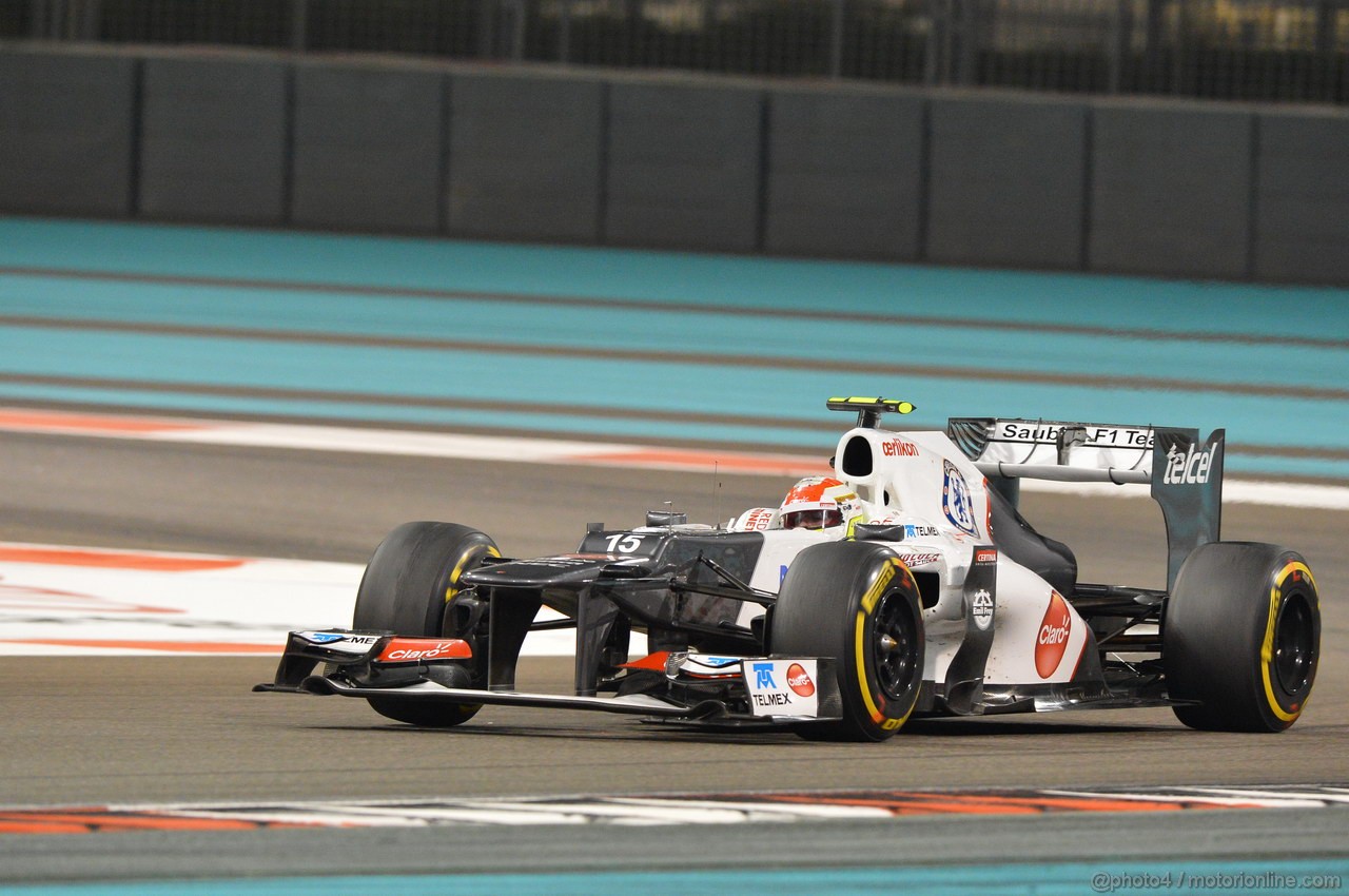GP ABU DHABI, Prove Libere 2: Sergio Prez (MEX) Sauber F1 Team C31