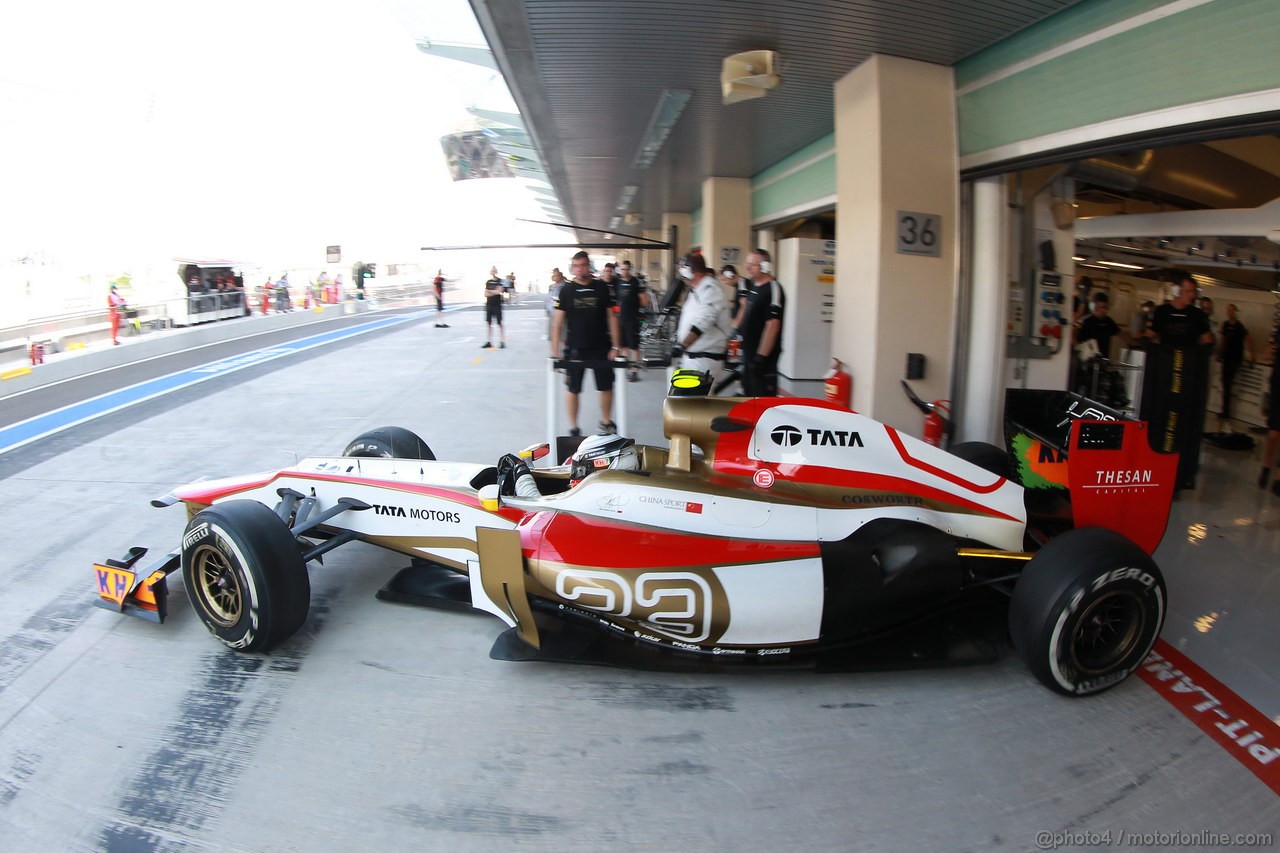 GP ABU DHABI, Prove Libere 1: Ma Qing Hua (CHN) Hispania Racing F1 Team (HRT) Test Driver