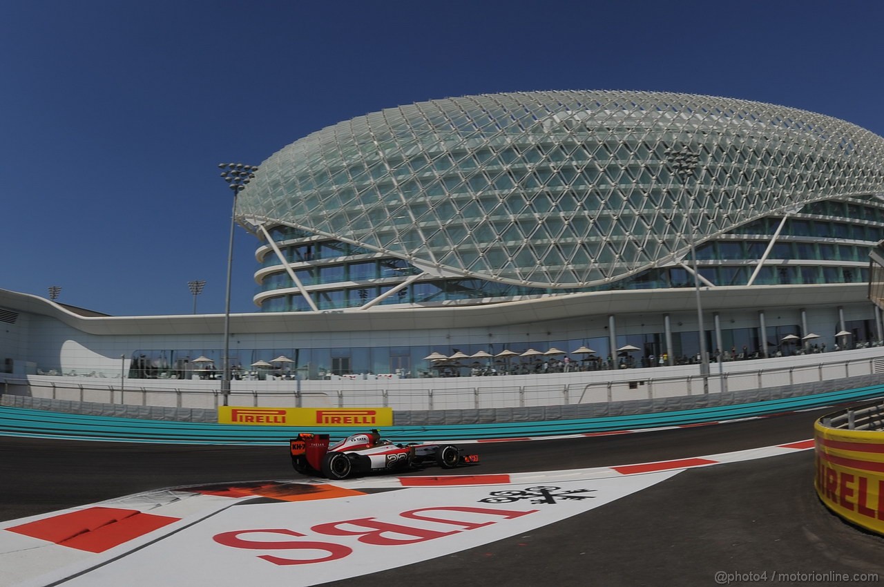 GP ABU DHABI, Prove Libere 1: Ma Qing Hua (CHN) Hispania Racing F1 Team (HRT) Test Driver