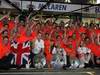 GP AUSTRALIA, The McLaren team celebrate Jenson Button (GBR), McLaren Mercedes win, with John Button, Martin Whitmarsh (GBR), McLaren, Chief Executive Officer, Jessica Michibata (JPN) girlfriend of Jenson Button (GBR) e Lewis Hamilton (GBR), McLaren Mercedes 

