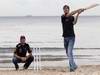 GP AUSTRALIA, Sebastian Vettel (GER), Red Bull Racing e Mark Webber (AUS), Red Bull Racing playing cricket on the beach 