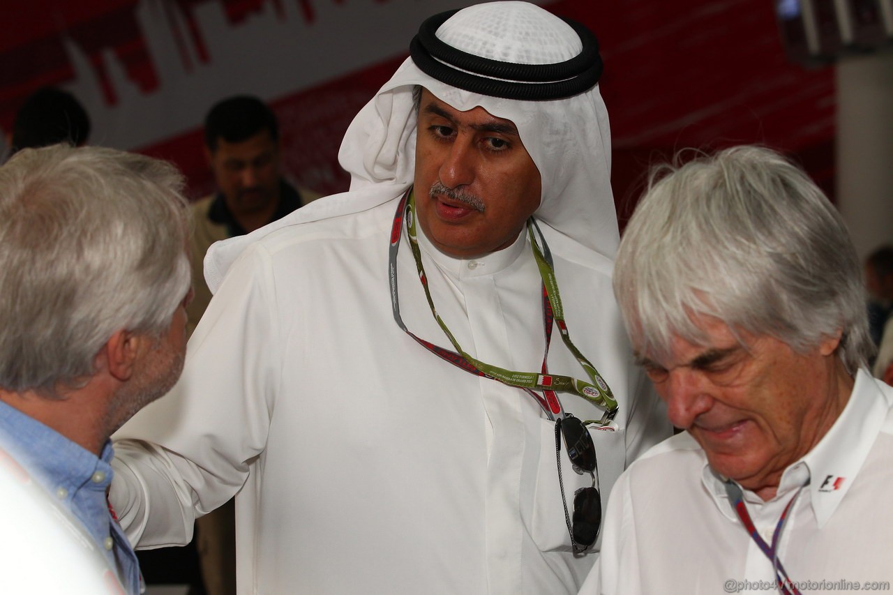 GP BAHRAIN, 22.04.2012- Bernie Ecclestone (GBR), President e CEO of Formula One Management  