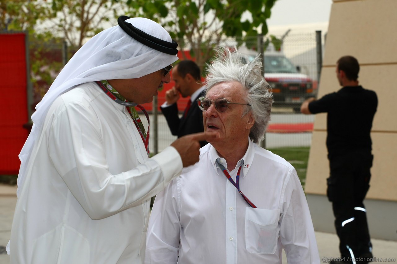 GP BAHRAIN, 22.04.2012- Bernie Ecclestone (GBR), President e CEO of Formula One Management  