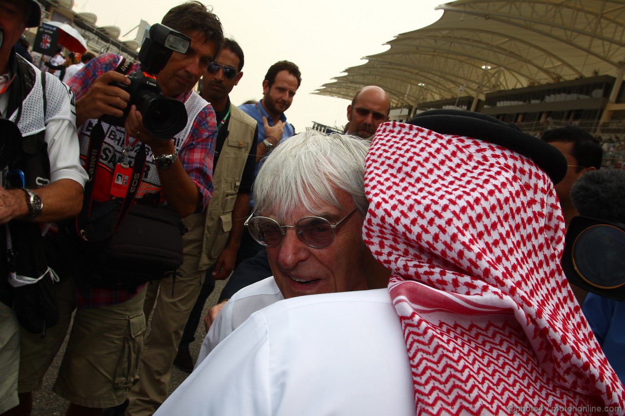 GP BAHRAIN, 22.04.2012- Gara, Bernie Ecclestone (GBR), President e CEO of Formula One Management