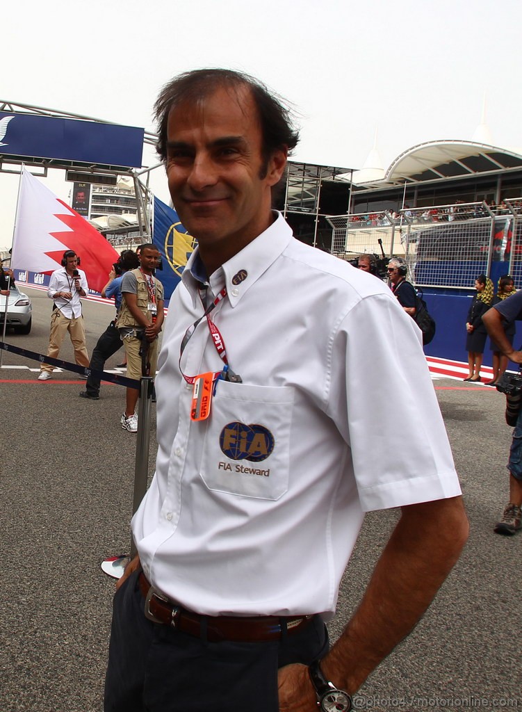 GP BAHRAIN, 22.04.2012- Gara, Emanuele Pirro (ITA), FIA Steward 