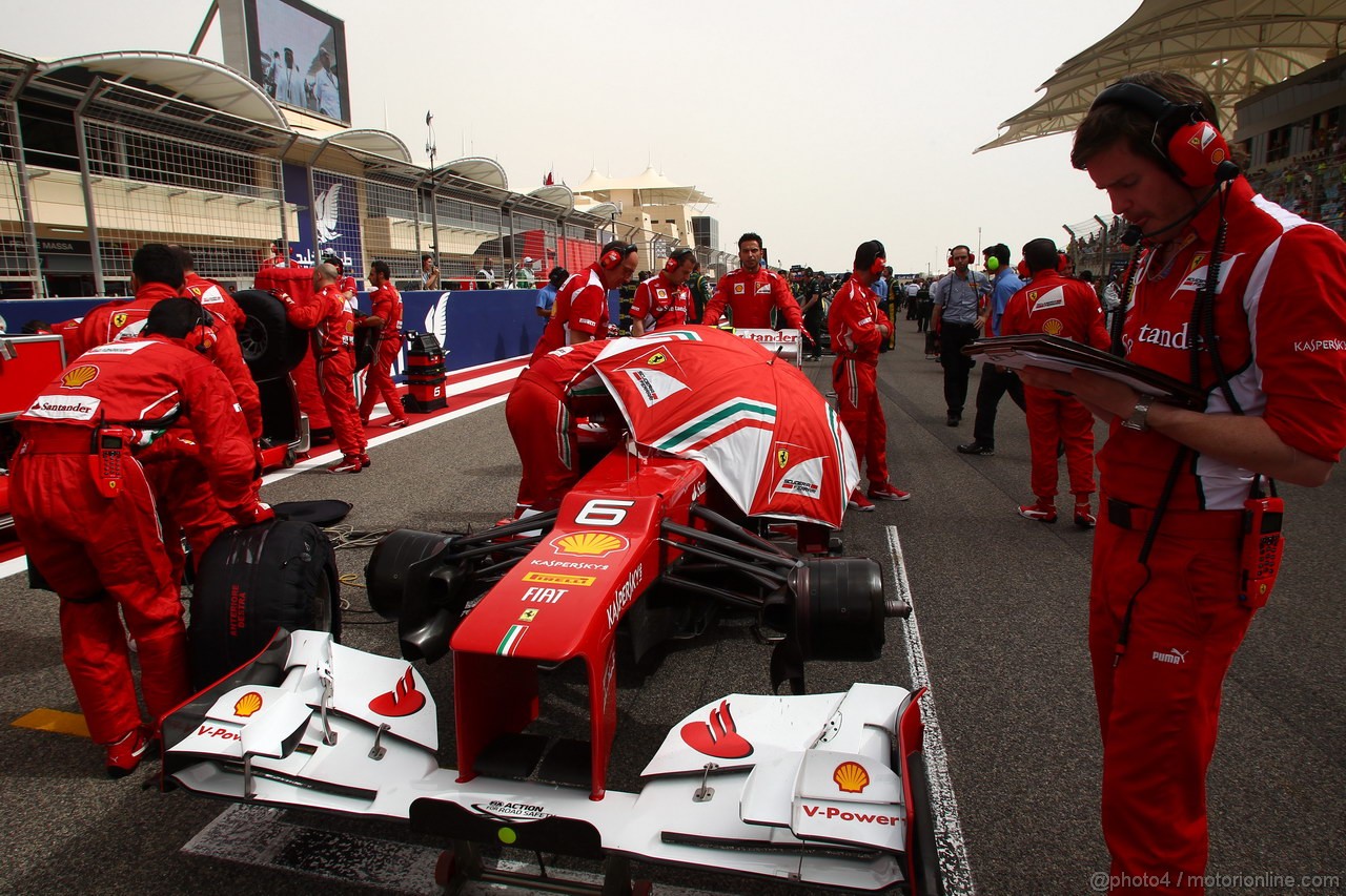 GP BAHRAIN, 22.04.2012- Gara, Felipe Massa (BRA) Ferrari F2012 