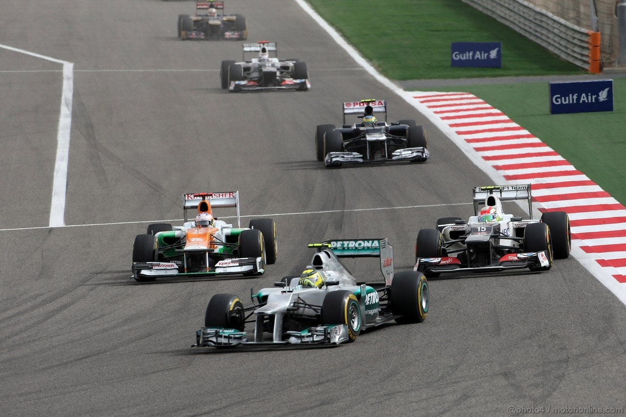 GP BAHRAIN, 22.04.2012- Gara, Nico Rosberg (GER) Mercedes AMG F1 W03 