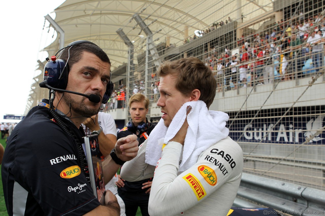GP BAHRAIN, 22.04.2012- Gara, Sebastian Vettel (GER) Red Bull Racing RB8 