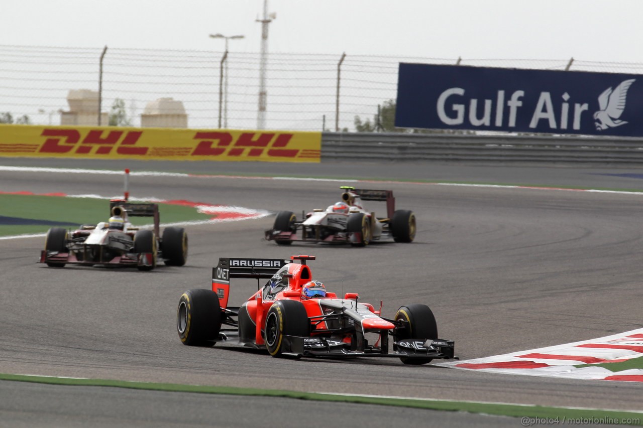 GP BAHRAIN, 22.04.2012- Gara, Timo Glock (GER) Marussia F1 Team MR01 