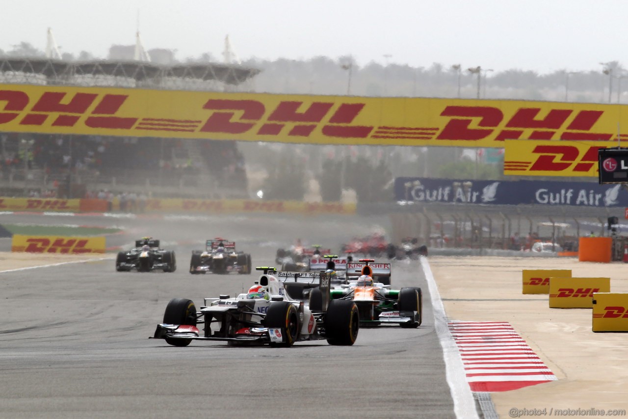 GP BAHRAIN, 22.04.2012- Gara, Sergio Prez (MEX) Sauber F1 Team C31 