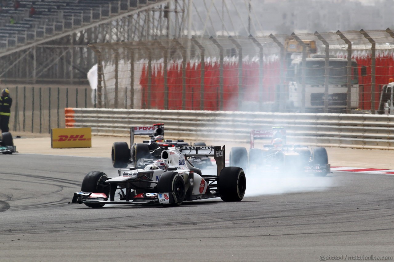 GP BAHRAIN, 22.04.2012- Gara, Kamui Kobayashi (JAP) Sauber F1 Team C31 