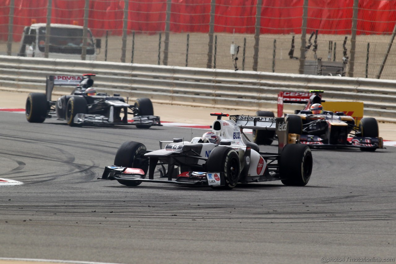 GP BAHRAIN, 22.04.2012- Gara, Kamui Kobayashi (JAP) Sauber F1 Team C31 