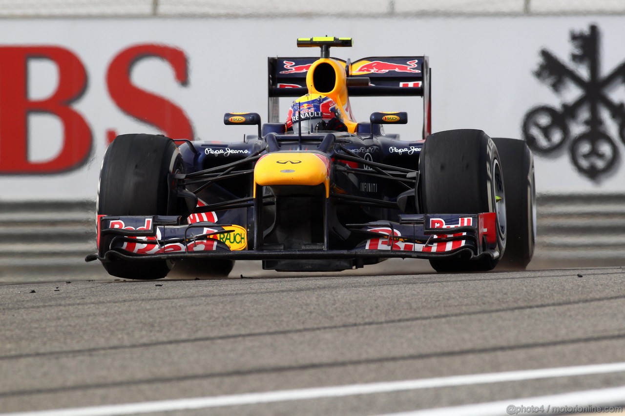 GP BAHRAIN, 22.04.2012- Gara, Mark Webber (AUS) Red Bull Racing RB8 