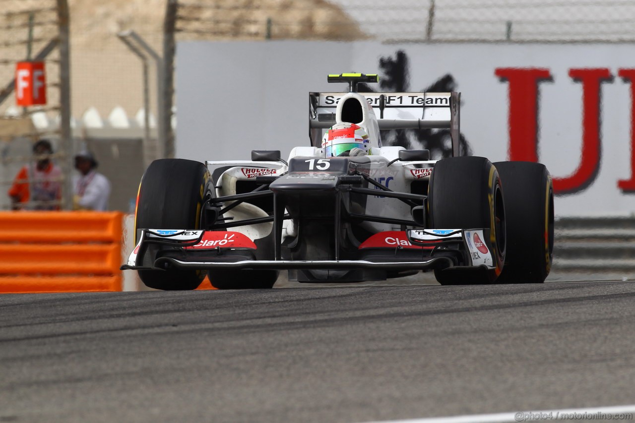 GP BAHRAIN, 22.04.2012- Gara, Sergio Prez (MEX) Sauber F1 Team C31 