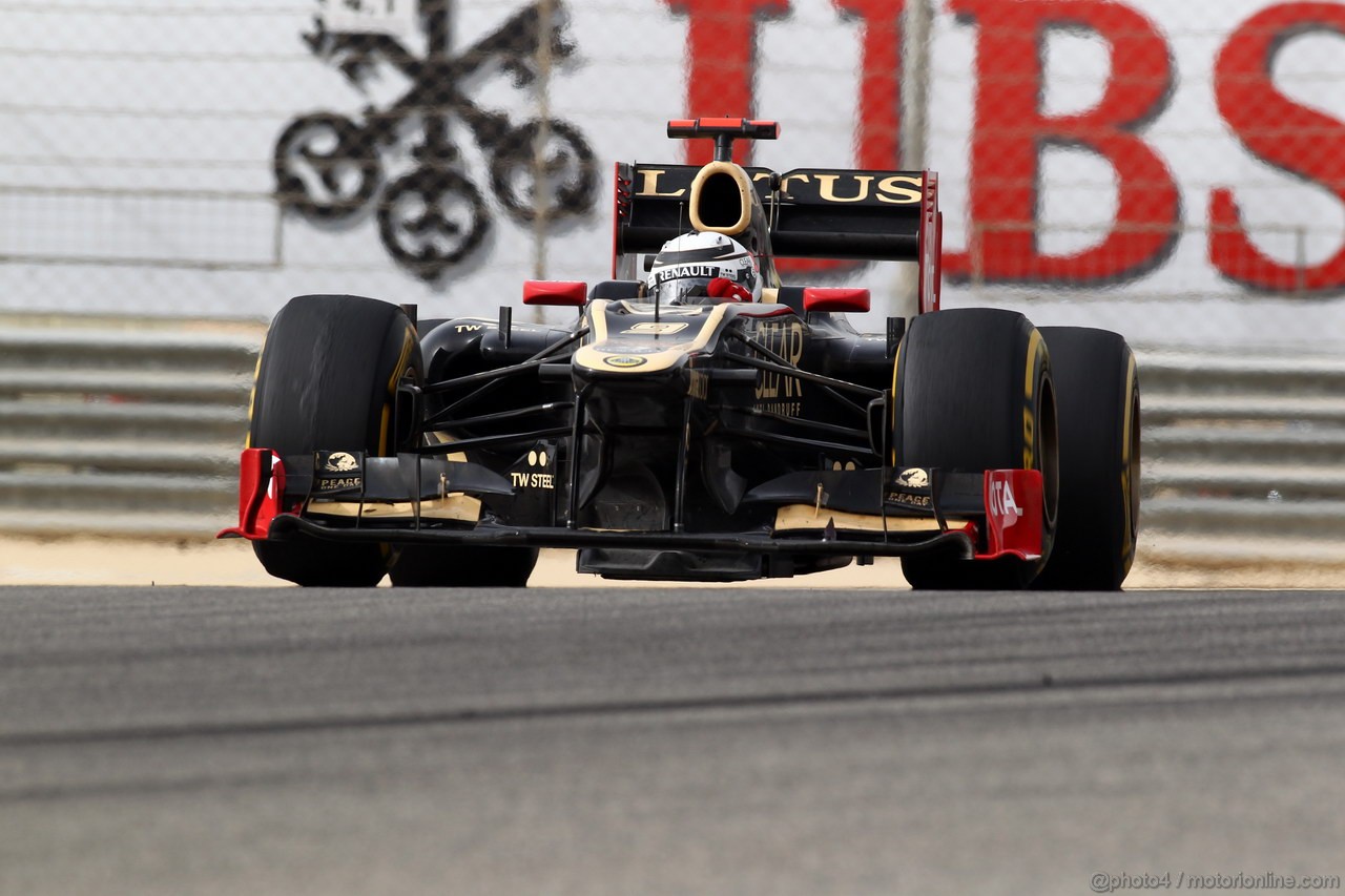GP BAHRAIN, 22.04.2012- Gara, Kimi Raikkonen (FIN) Lotus F1 Team E20 