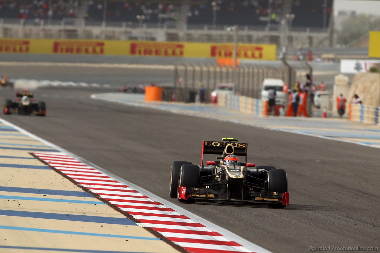 GP BAHRAIN, 22.04.2012- Gara, Romain Grosjean (FRA) Lotus F1 Team E20 