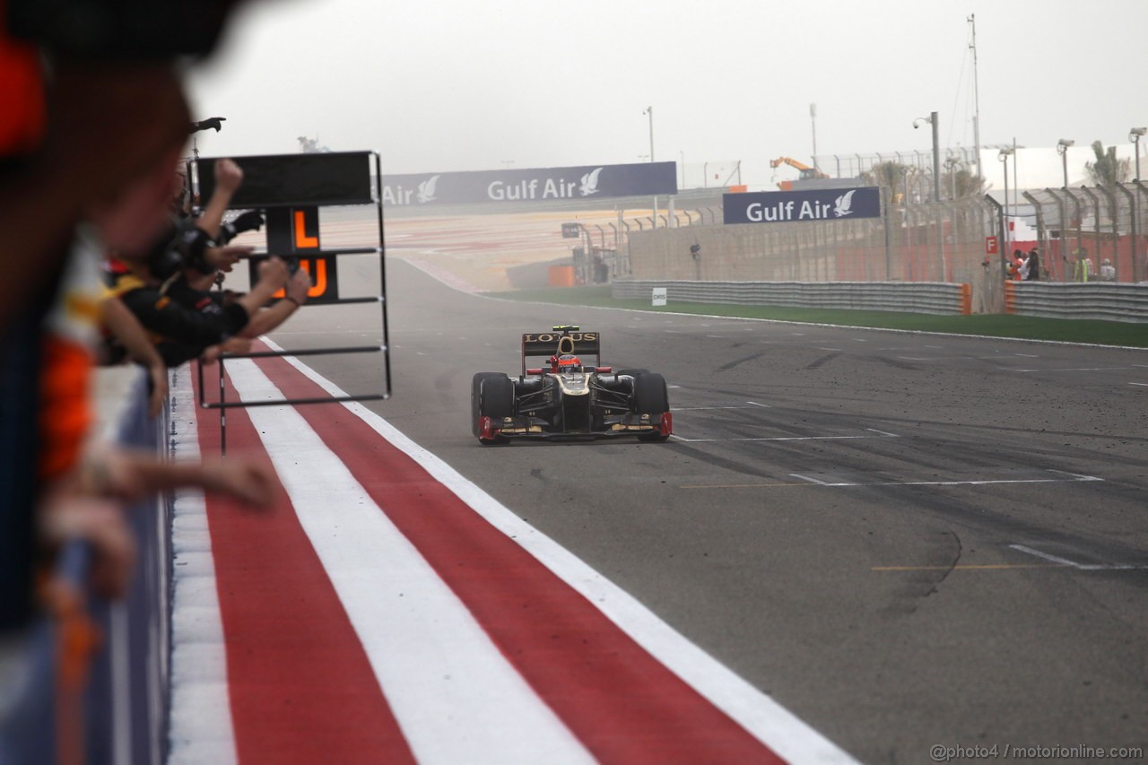 GP BAHRAIN, 22.04.2012- Gara, terzo Romain Grosjean (FRA) Lotus F1 Team E20 