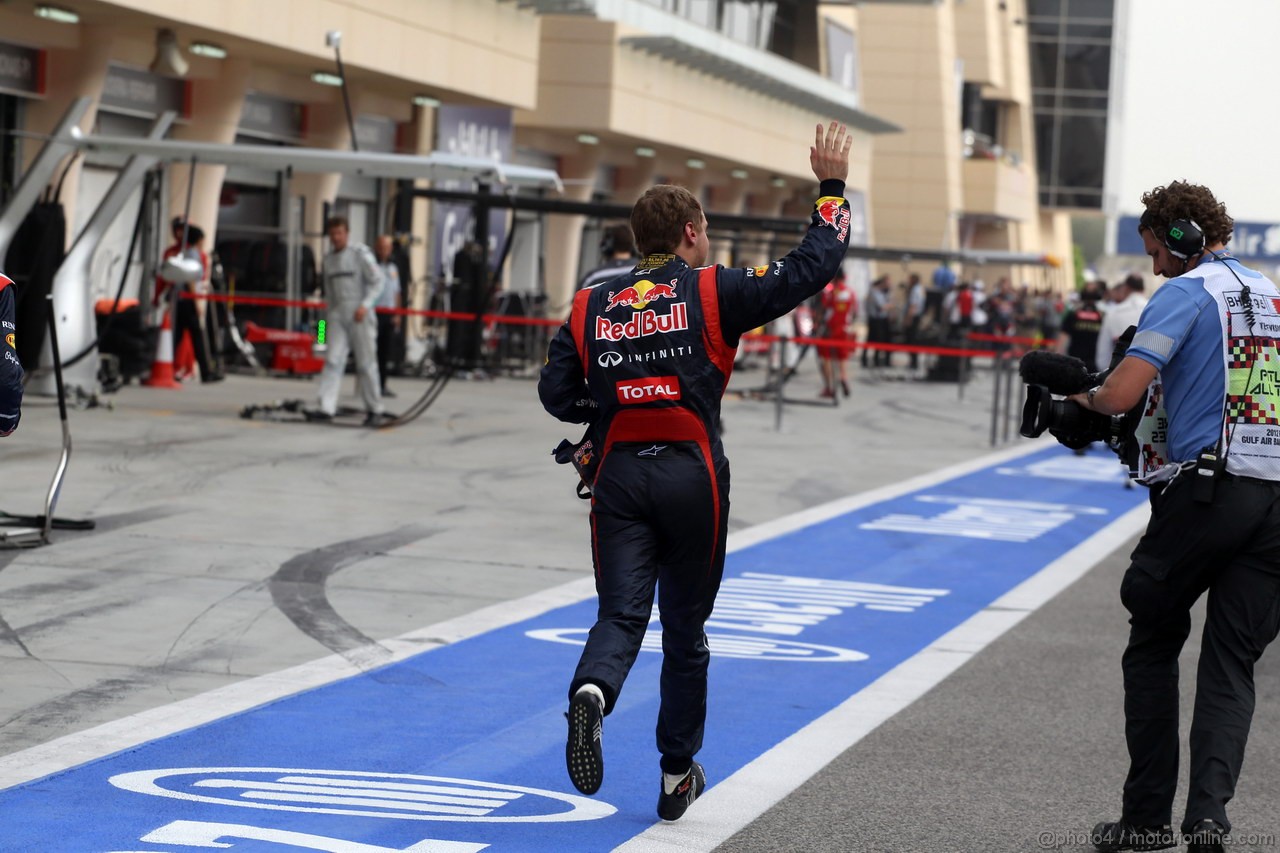 GP BAHRAIN, 22.04.2012- Gara, Sebastian Vettel (GER) Red Bull Racing RB8 vincitore 