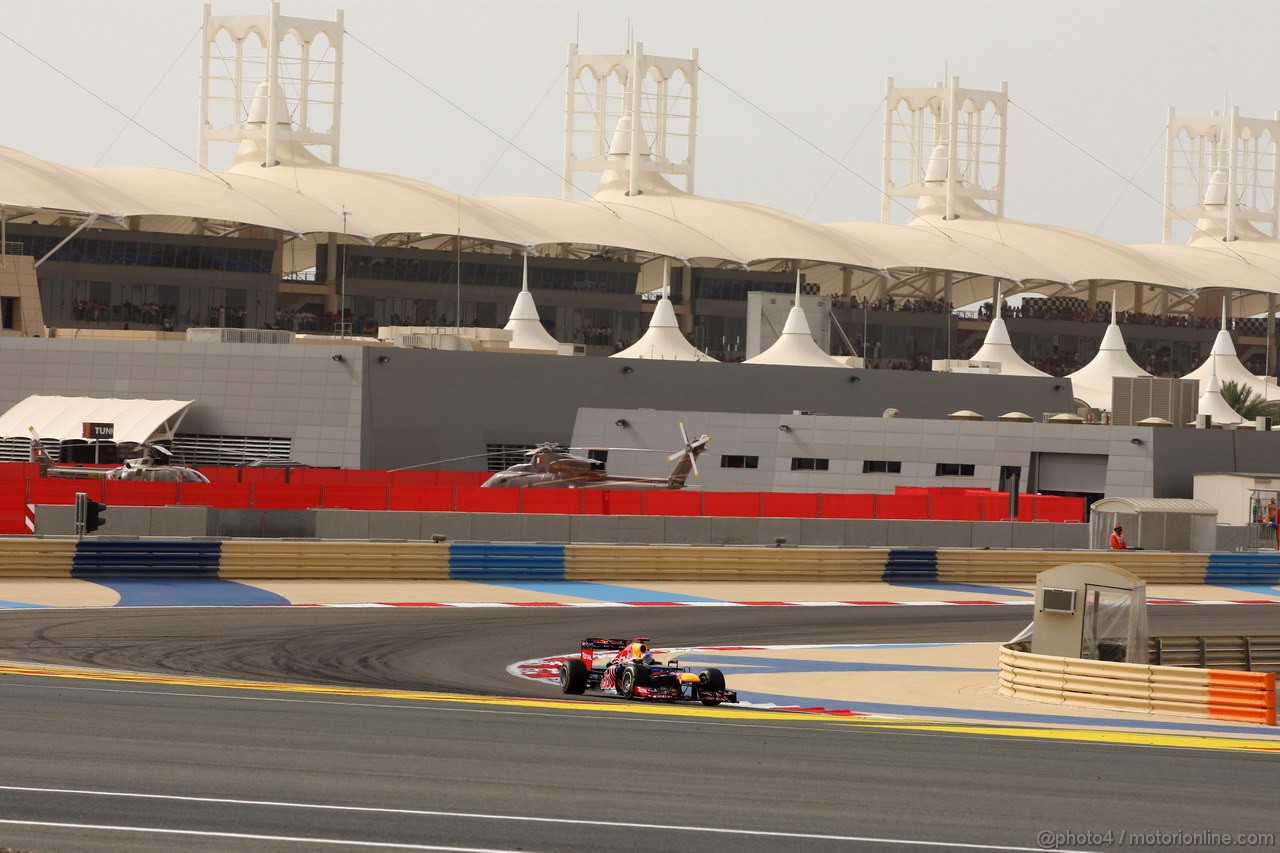 GP BAHRAIN, 22.04.2012- Gara, Sebastian Vettel (GER) Red Bull Racing RB8 