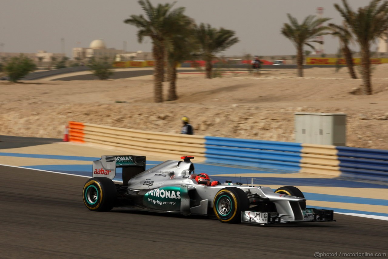 GP BAHRAIN, 22.04.2012- Gara, Michael Schumacher (GER) Mercedes AMG F1 W03 