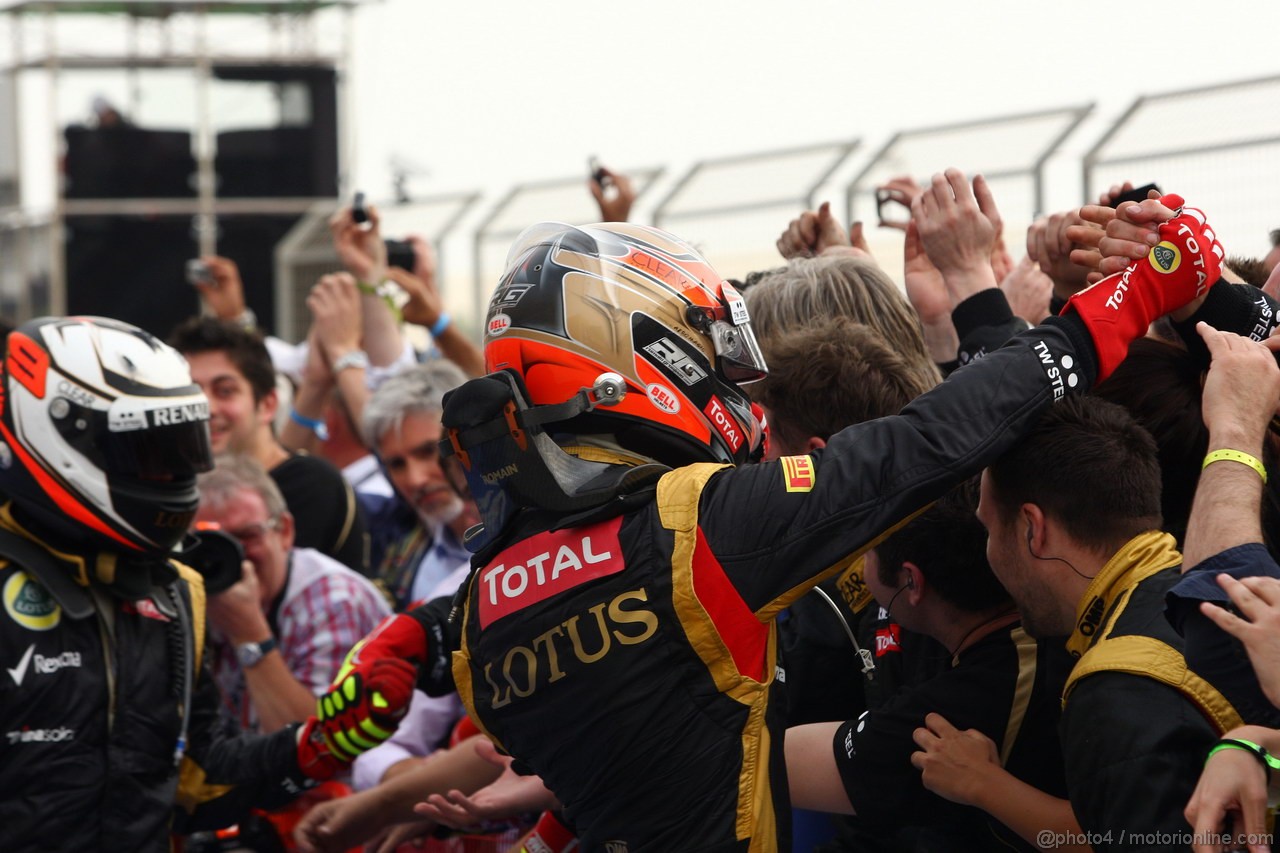 GP BAHRAIN, 22.04.2012- Gara, terzo Romain Grosjean (FRA) Lotus F1 Team E20 