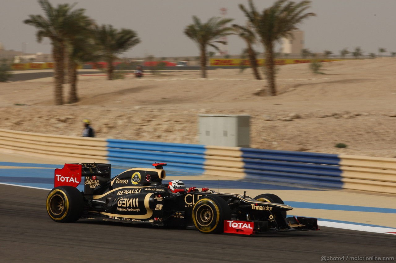 GP BAHRAIN, 22.04.2012- Gara, Kimi Raikkonen (FIN) Lotus F1 Team E20 