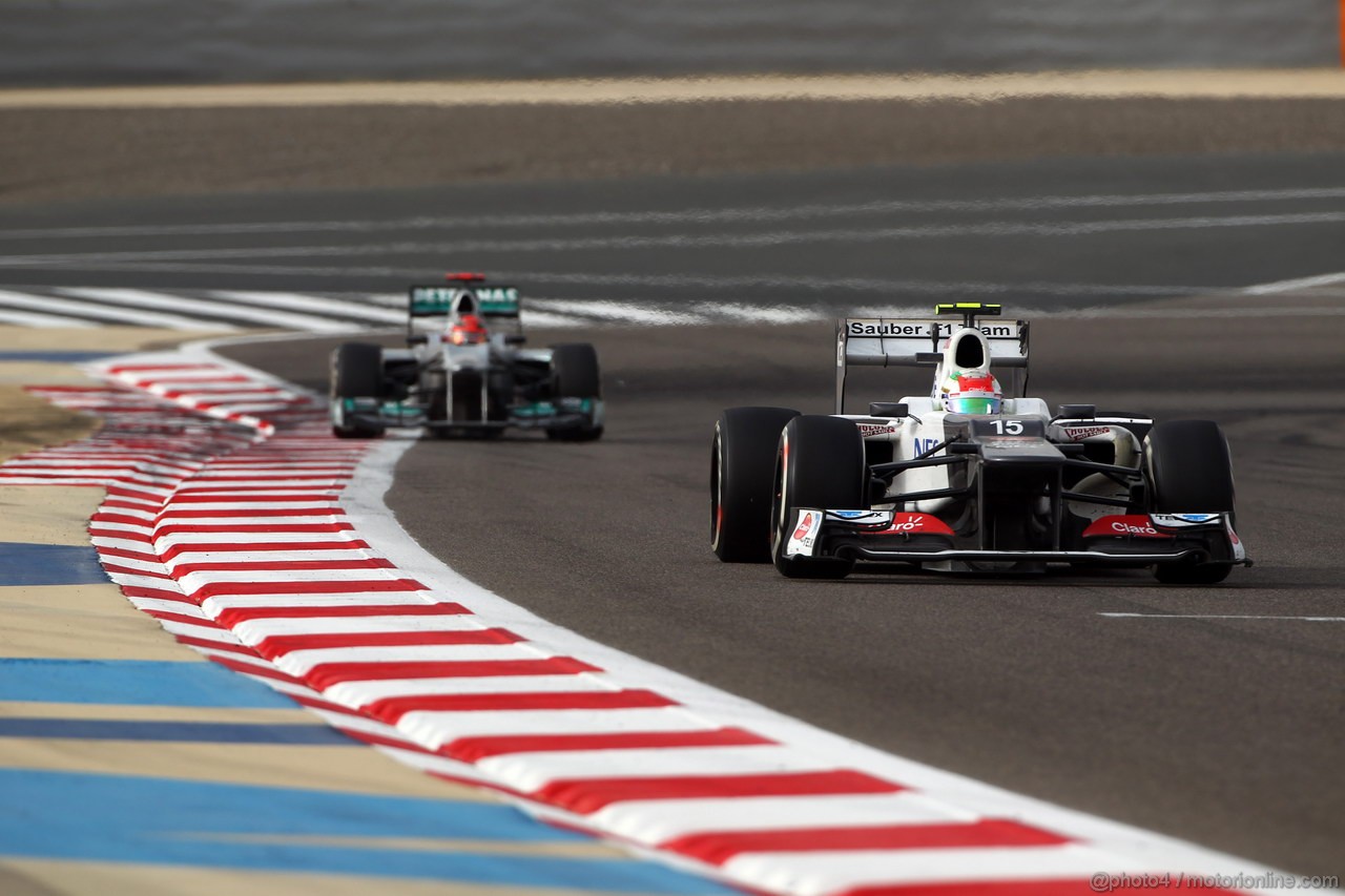 GP BAHRAIN, 22.04.2012- Gara, Sergio Prez (MEX) Sauber F1 Team C31 