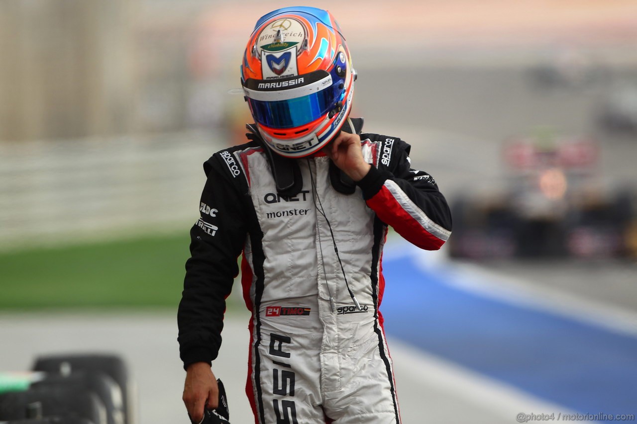 GP BAHRAIN, 22.04.2012- Gara, Timo Glock (GER) Marussia F1 Team MR01 