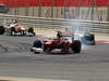 GP BAHRAIN, 22.04.2012- Gara, Felipe Massa (BRA) Ferrari F2012 davanti a Nico Rosberg (GER) Mercedes AMG F1 W03 