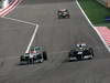 GP BAHRAIN, 22.04.2012- Gara, Michael Schumacher (GER) Mercedes AMG F1 W03 e Bruno Senna (BRA) Williams F1 Team FW34 