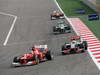 GP BAHRAIN, 22.04.2012- Gara, Fernando Alonso (ESP) Ferrari F2012 davanti a Lewis Hamilton (GBR) McLaren Mercedes MP4-27 