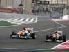 GP BAHRAIN, 22.04.2012- Gara, Paul di Resta (GBR) Sahara Force India F1 Team VJM05 e Nico Hulkenberg (GER) Sahara Force India F1 Team VJM05 