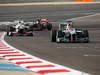 GP BAHRAIN, 22.04.2012- Gara, Michael Schumacher (GER) Mercedes AMG F1 W03 davanti a Sergio Prez (MEX) Sauber F1 Team C31 