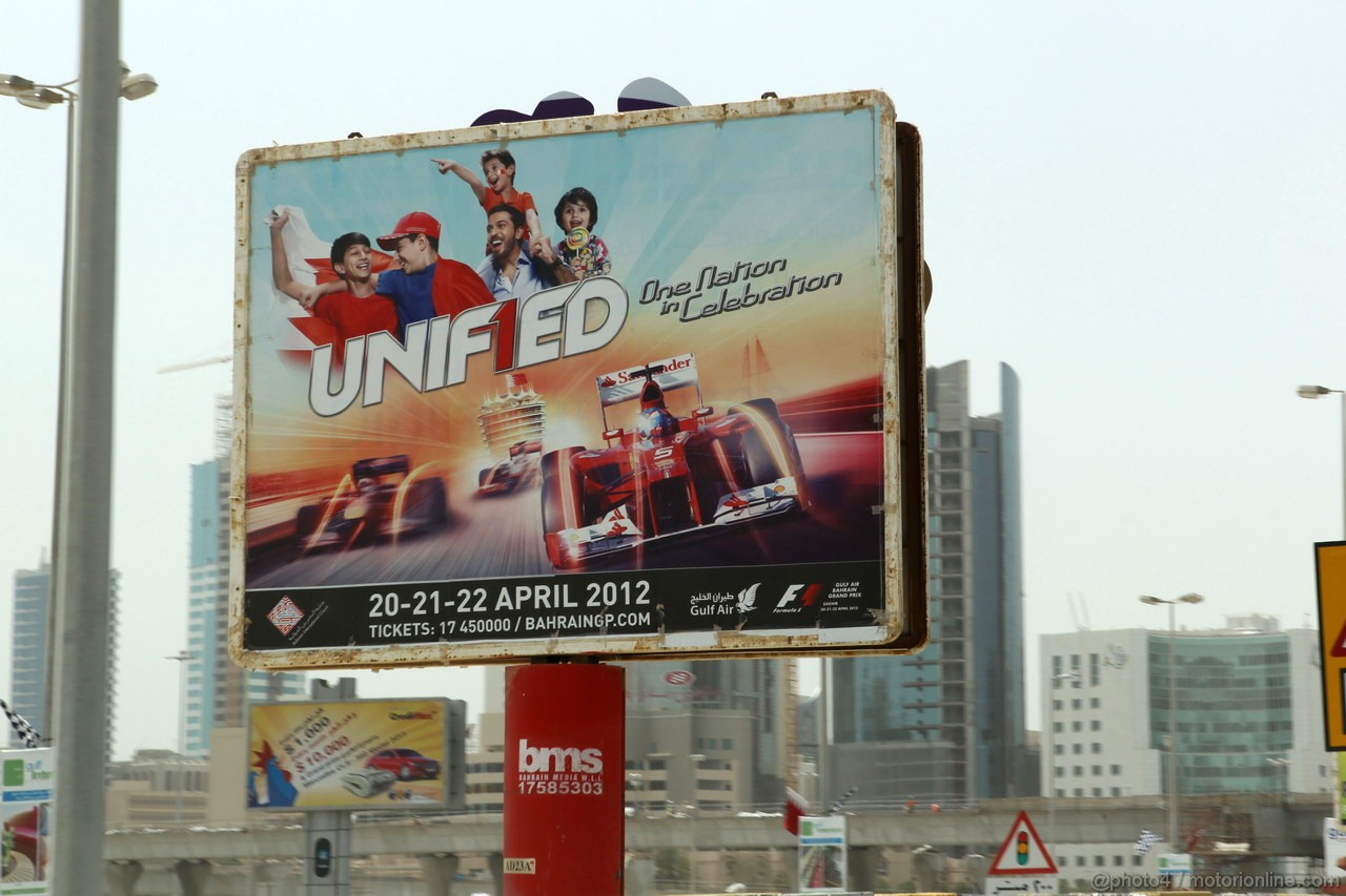 GP BAHRAIN, 19.04.2012- Manama Atmosfera